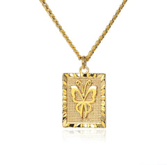 Butterfly Effect Tablet Necklace