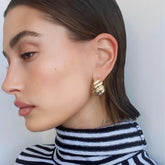 Croissant Stud Earrings