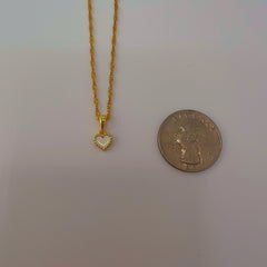 Blank Heart Necklace