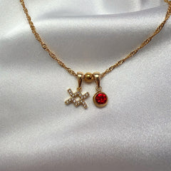 Aquarius in January Necklace