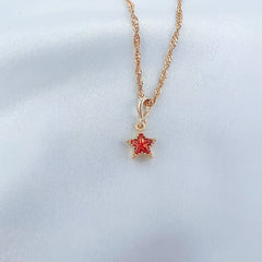 Tangerine Stardust Necklace