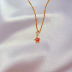 Tangerine Stardust Necklace