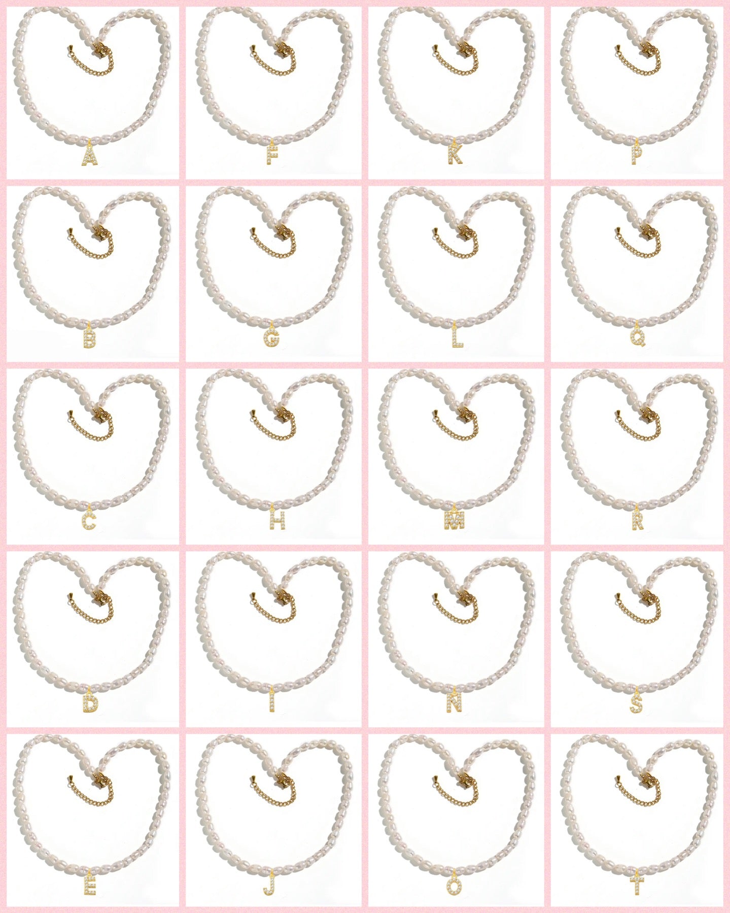 La Perla Initials Necklace (A-Z)