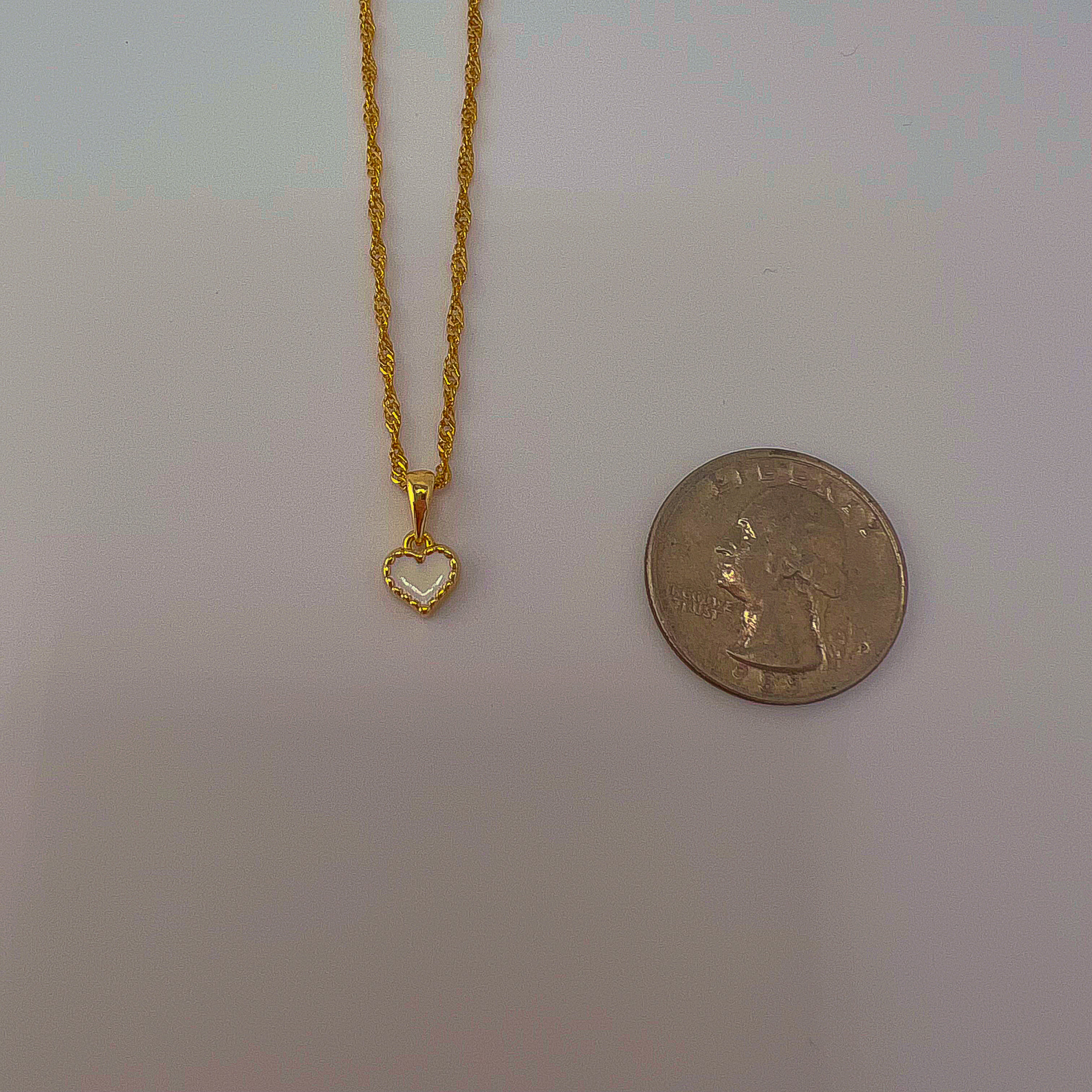 Blank Heart Necklace