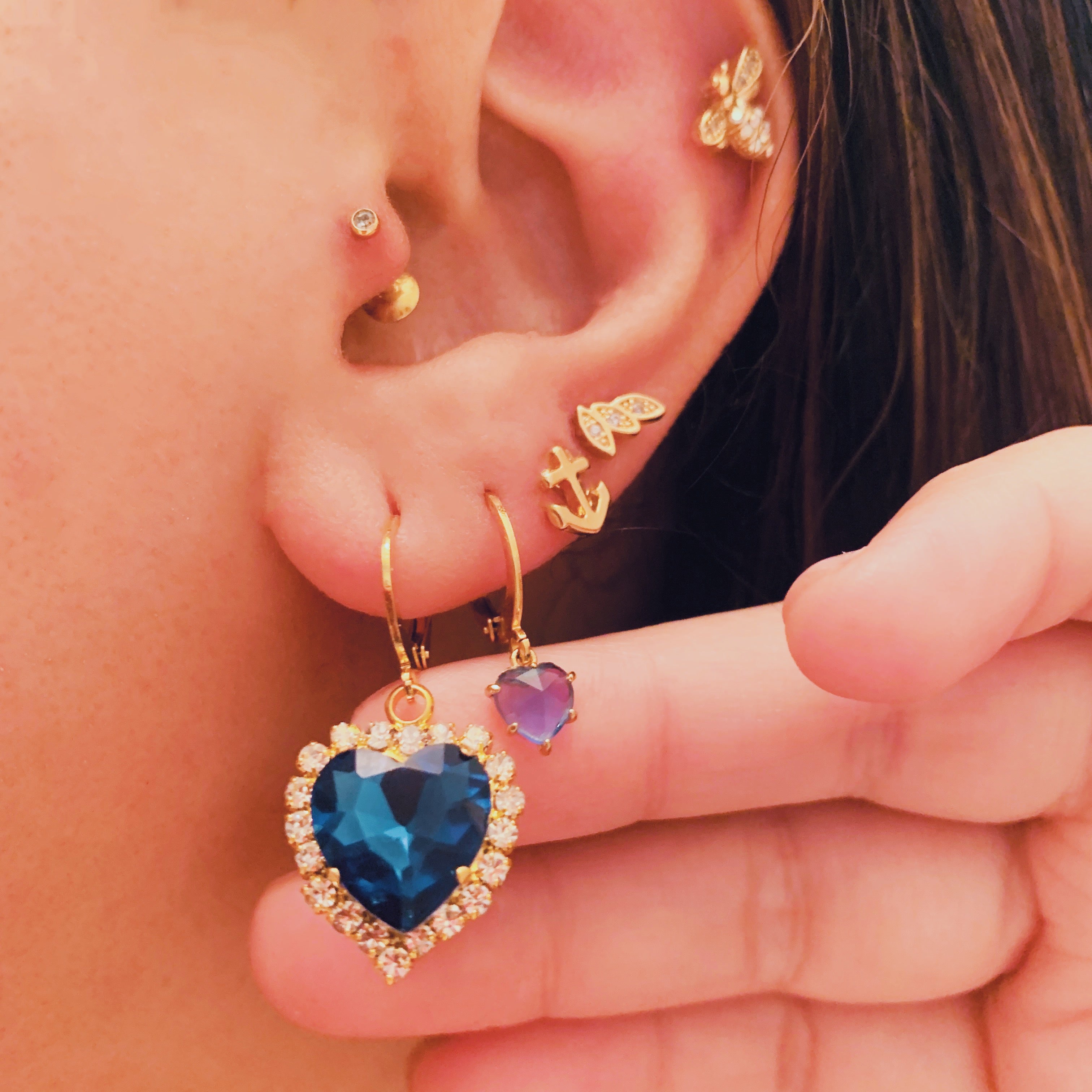 Blue Electric Earrings