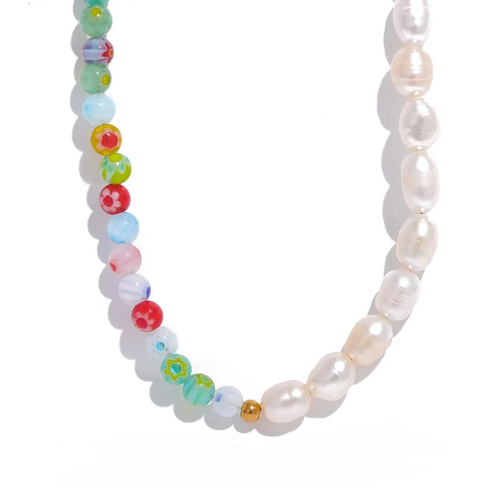 Flower Child Beaded Necklace