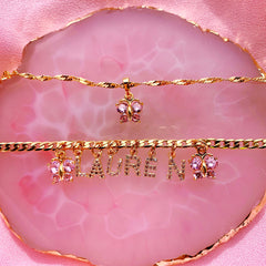 Pink n’ Fly Custom Necklace (4379791917122)