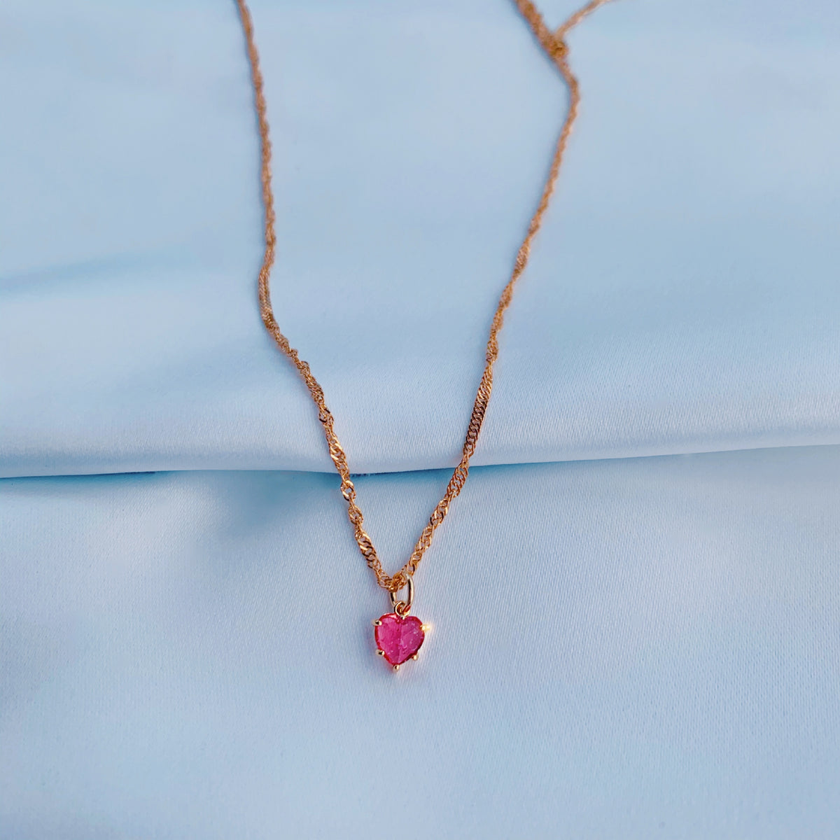 Shattered Heart Necklace (4488602386498)