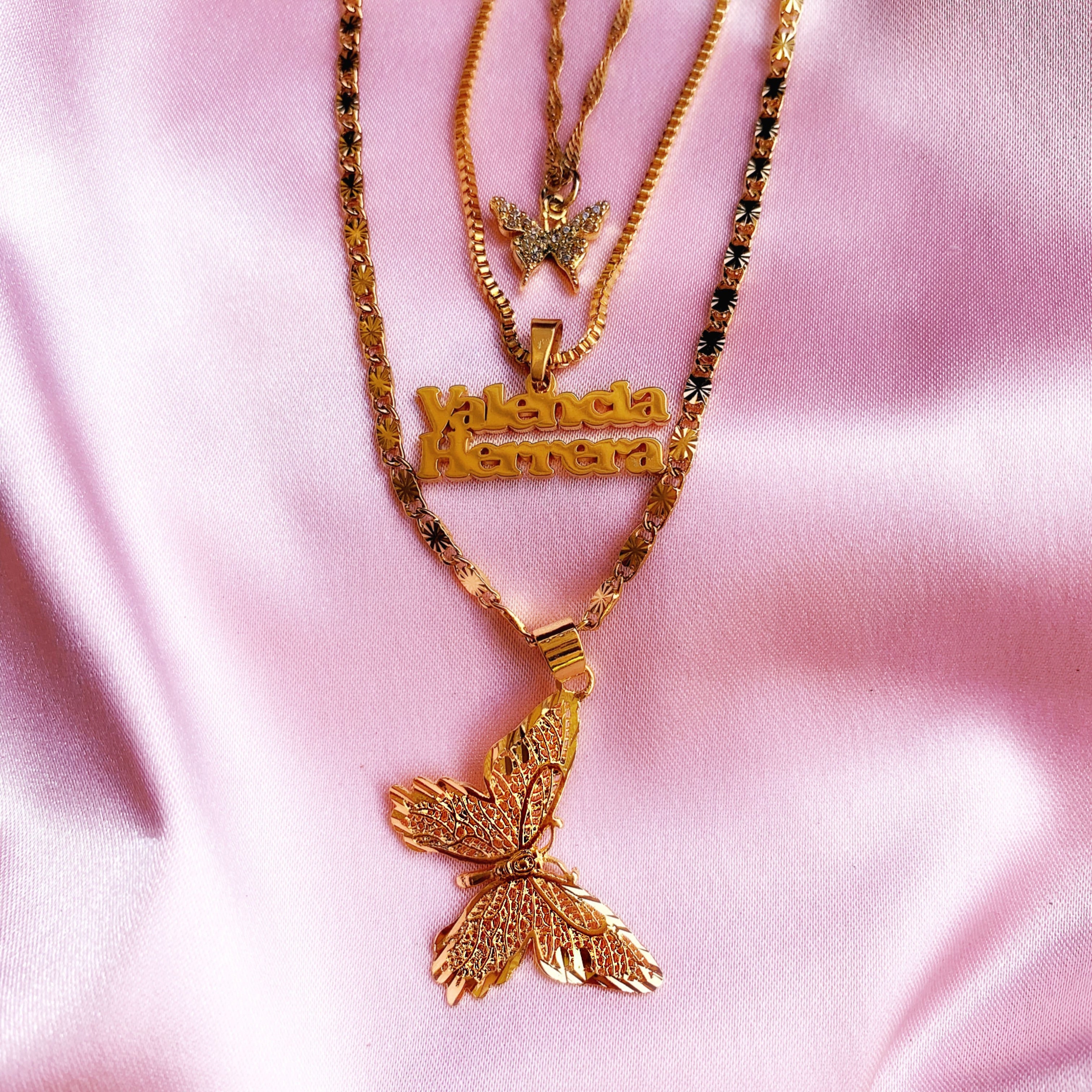 Papillon Necklace Gold Filled (2031193161794)