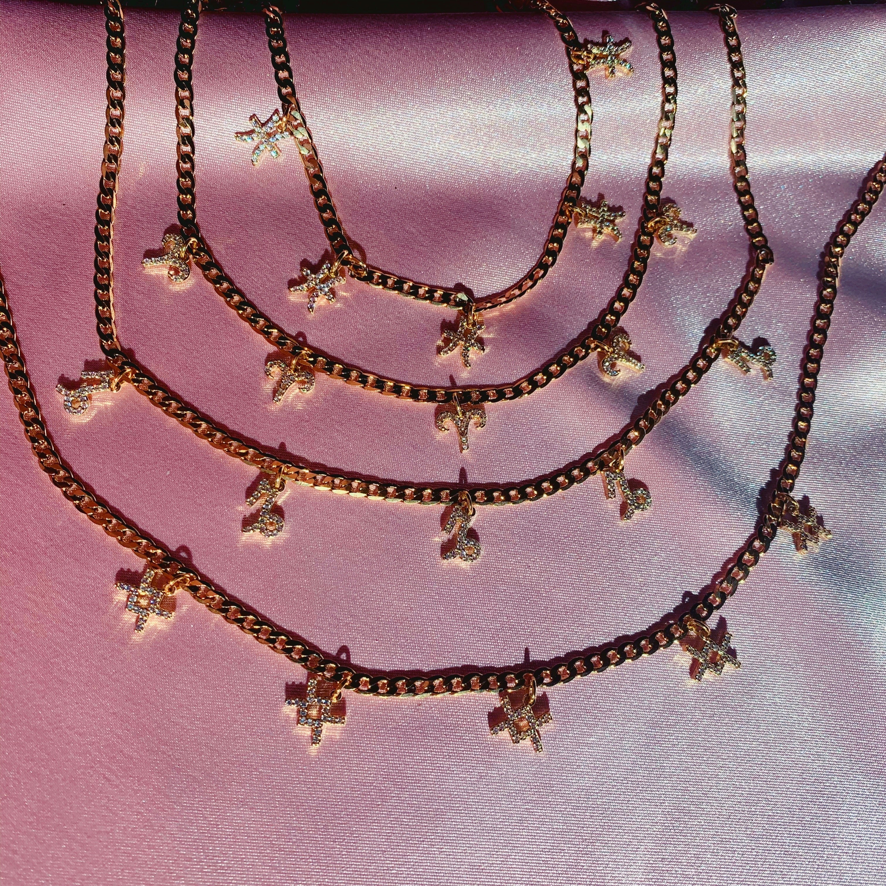 Zodiac Babe Necklace (12 zodiacs) (4424018133058)