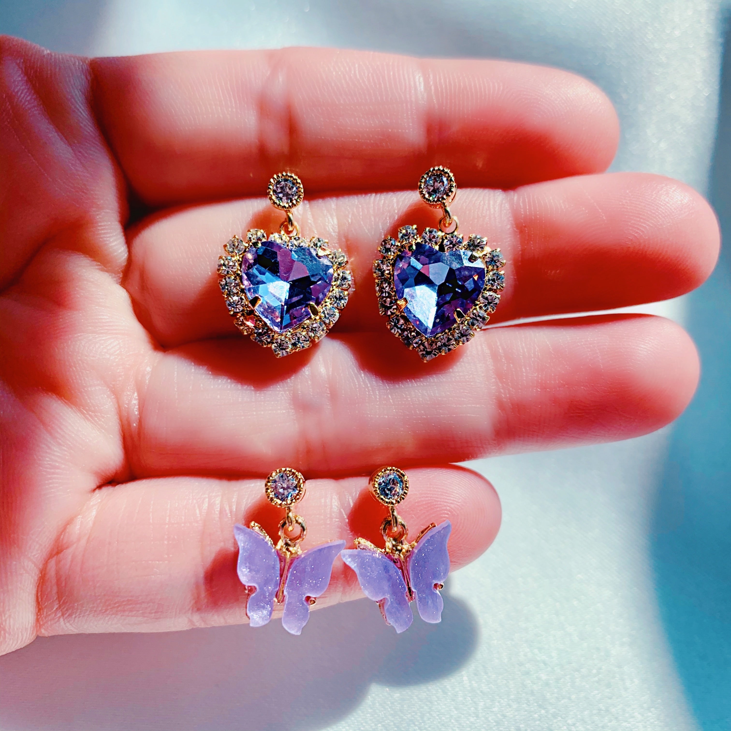 Lavender Luv Stud Earrings (4490766221378)