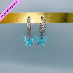 Silver Sky Blu Earrings (4471028580418)