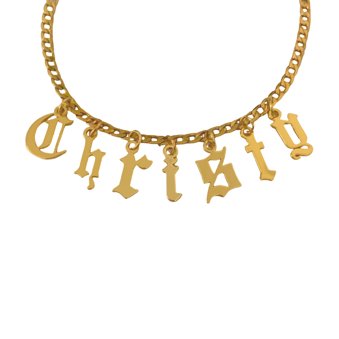 Cubano Gothic Custom Necklace (4436289716290)