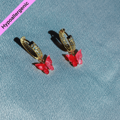 Coral Fly Earrings (4490100834370)
